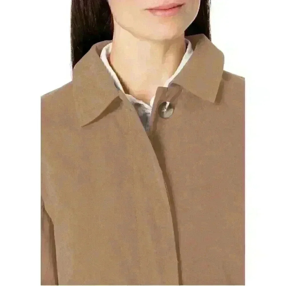 NWT, Women's Trench Coat, Medium, Amazon Essentials, Taupe, Mid-length, - Picture 3 of 12